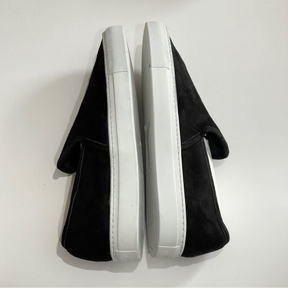 JENNI KAYNE suede lounger slider Sneakers flats solid black slip on shoes Sz 40 - Picture 4 of 11